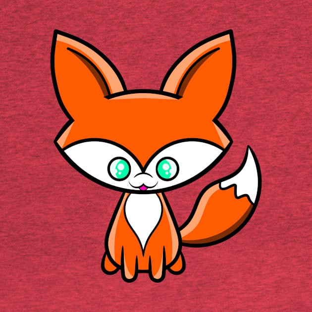 Cute Fox by RD Doodles